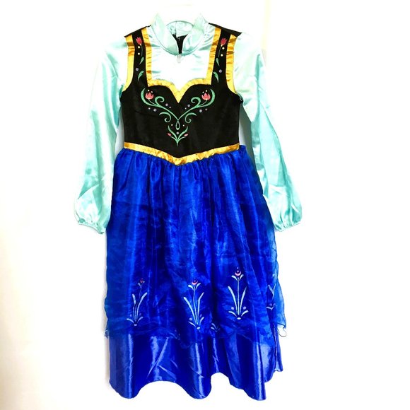 Princess Anna Frozen Disney Store Dress Up Costume Size 10 - Picture 2 of 10